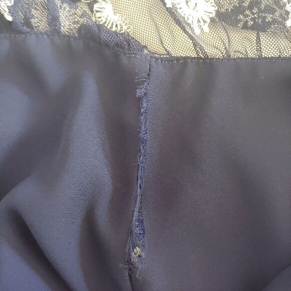 Max Studio London Women's Boho Dress Blue and White Floral Size XS - Picture 9 of 11